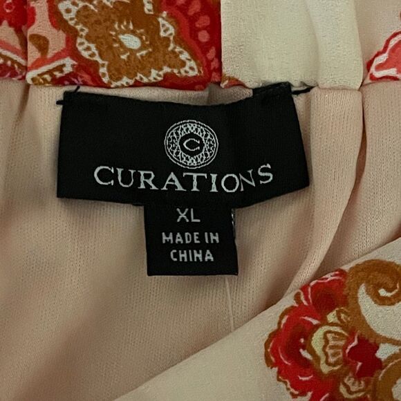 Curations High-Low Skirt Blush Paisley - Picture 7 of 8